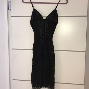 Sexy black sheer Versace lace backless dress
